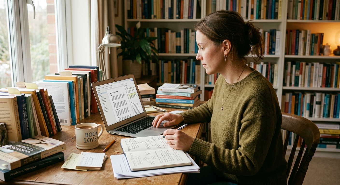 Research Paper Template Workflow in Smart Book Planner